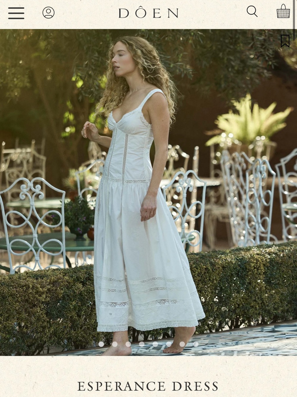 Doen Esperance Dress in White
